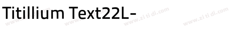 Titillium Text22L字体转换